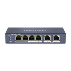HIKVISION DS-3E0106P-E/M - UNMANAGED SWITCH 4 POE PORTS - 2 UPLINK PORT