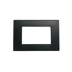 UNIVEL serie EVOLUTION 9013.N Placca CARRE' 3 posti, NERA