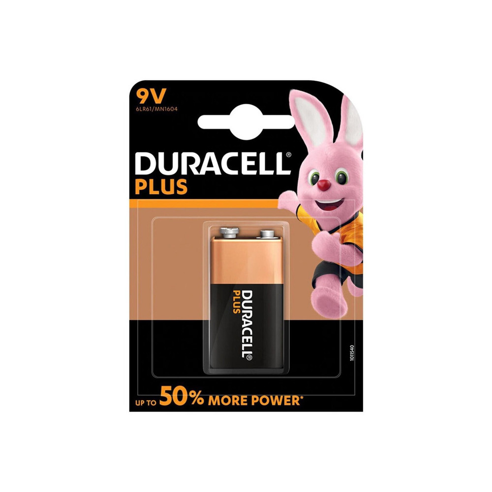 DURACELL 6LR61 MN1604 BLISTER 1 BATTERIA 9V - MASTER CARTON DA 10 BLISTER