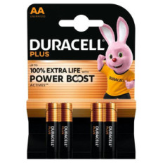 DURACELL PLUSPOWER BOOST (MN1500P) - BLISTER 4 BATTERIE STILO AA (MASTER CARTON 20 BLISTER)