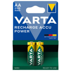 VARTA RECHARGE ACCU POWER - BLISTER 2 BATTERIE STILO AA RICARICABILI 2100mAh