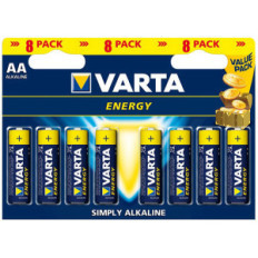 VARTA ENERGY - BLISTER 8 BATTERIE STILO AA