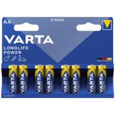 VARTA LONGLIFE POWER - BLISTER 8 BATTERIE STILO AA