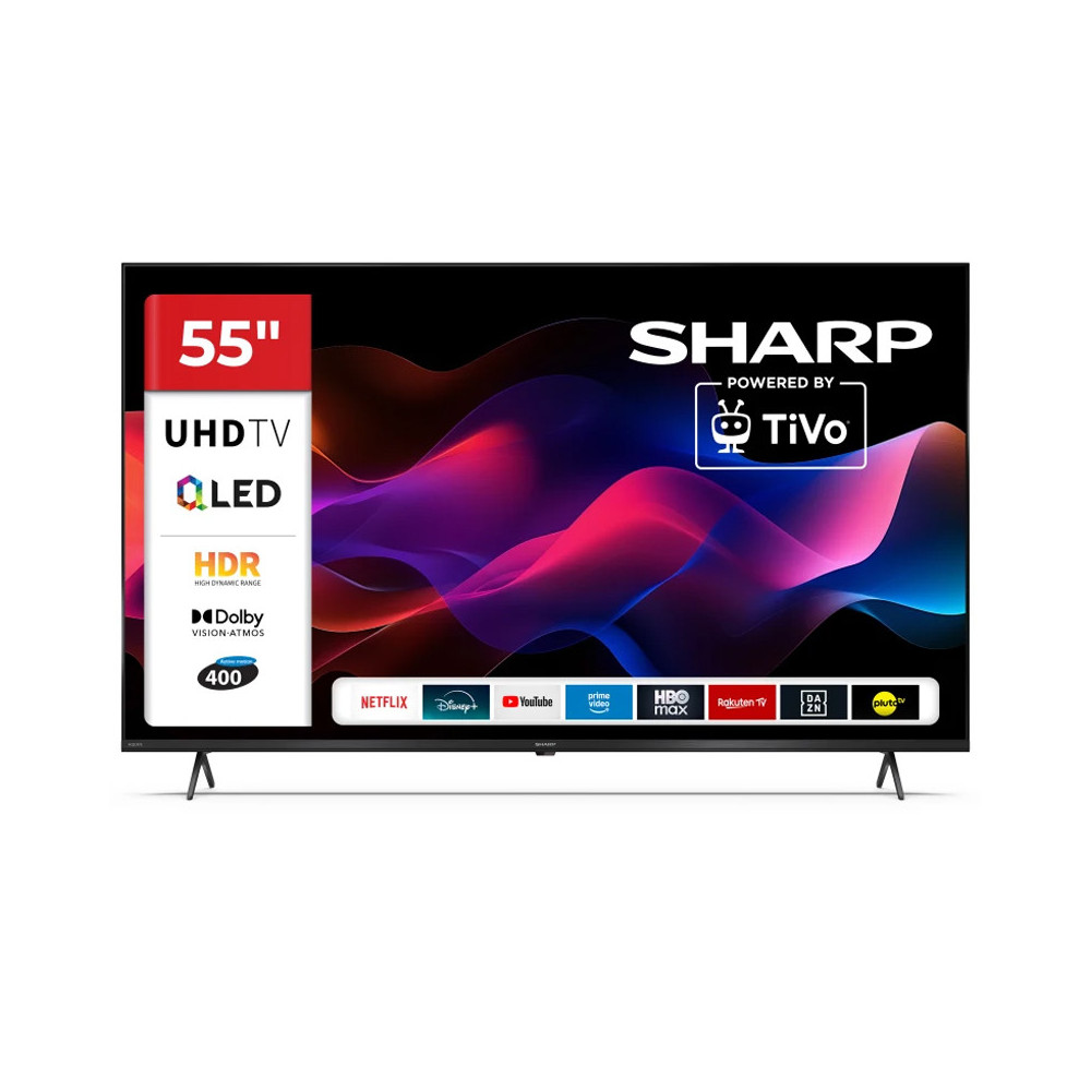 SHARP 55HM5246E - 55" SMART TV QLED 4K - FRAMELESS - HDR - AUDIO HARMAN KARDON - IT