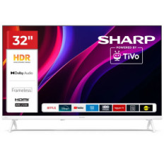 SHARP 32HE2245EW - 32" SMART TV LED HD - FRAMELESS - COMP. TV SAT - AUDIO DOLBY DIGITAL+ / DTS HD - CHROMECAST - WHITE - IT