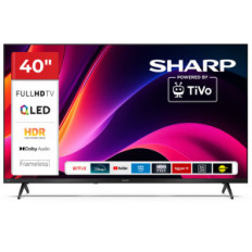 SHARP 40HE3245E - 40" QLED FHD - FRAMELESS - COMP. TV SAT - AUDIO DOLBY DIGITAL+ / DTS HD - CHROMECAST - BLACK - IT