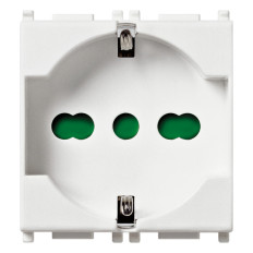 Vimar PLANA 14210 Presa SCHUKO SICURY 2P+T 16 A 250 V, bianco