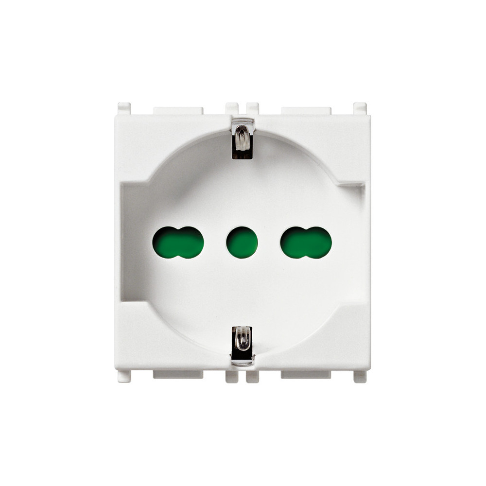 Vimar PLANA 14210 Presa SCHUKO SICURY 2P+T 16 A 250 V, bianco
