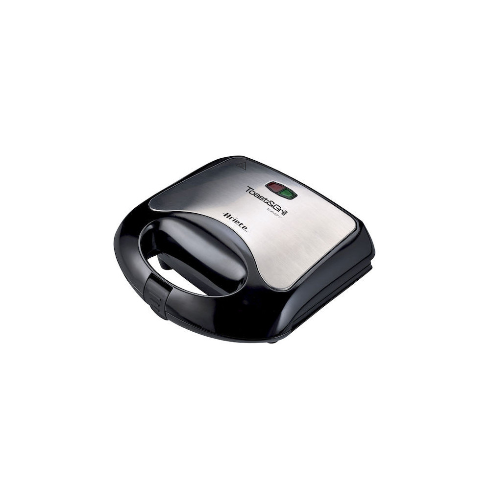 ARIETE TOAST & GRILL EASY (1980) - PIASTRA ELETTRICA ANTIADERENTE - CHIUSURA SALVASPAZIO - 750W