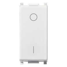 Vimar PLANA 14015 Interruttore 2P 16 AX 250 V, illuminabile, tasto sostituibile, bianco
