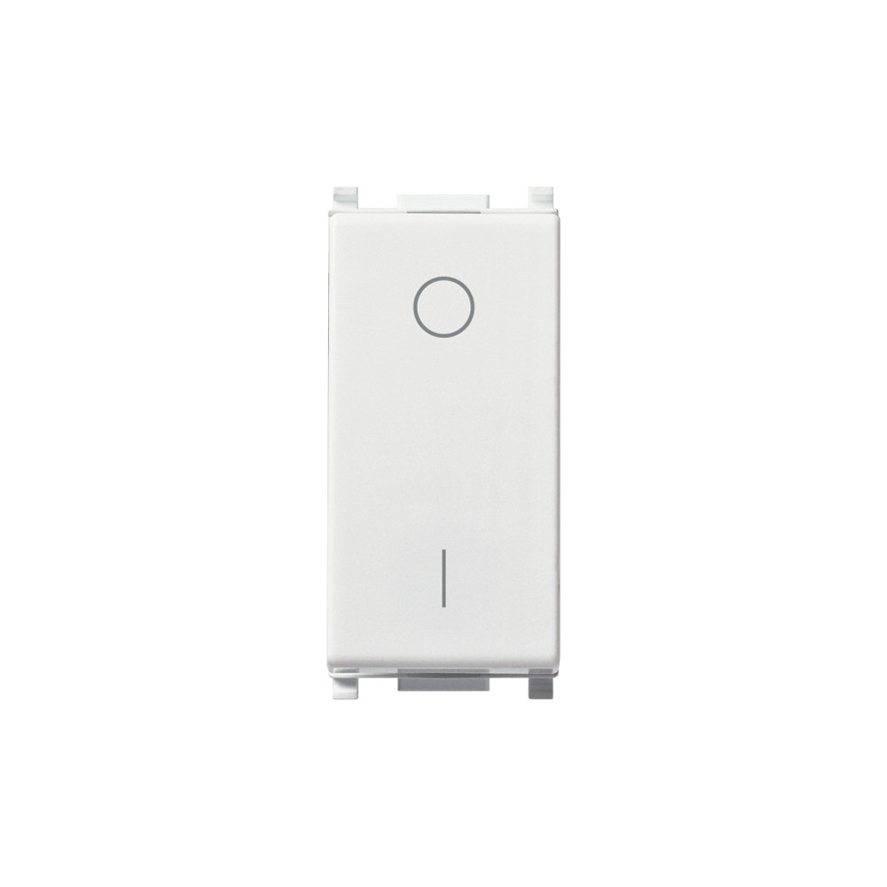 Vimar PLANA 14015 Interruttore 2P 16 AX 250 V, illuminabile, tasto sostituibile, bianco