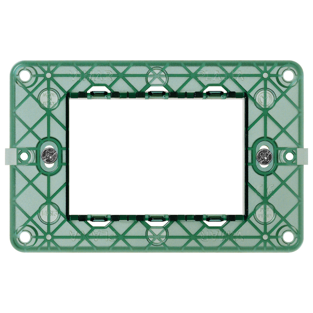 Vimar PLANA 14613 Supporto 3 moduli, con viti, per scatole 3 moduli