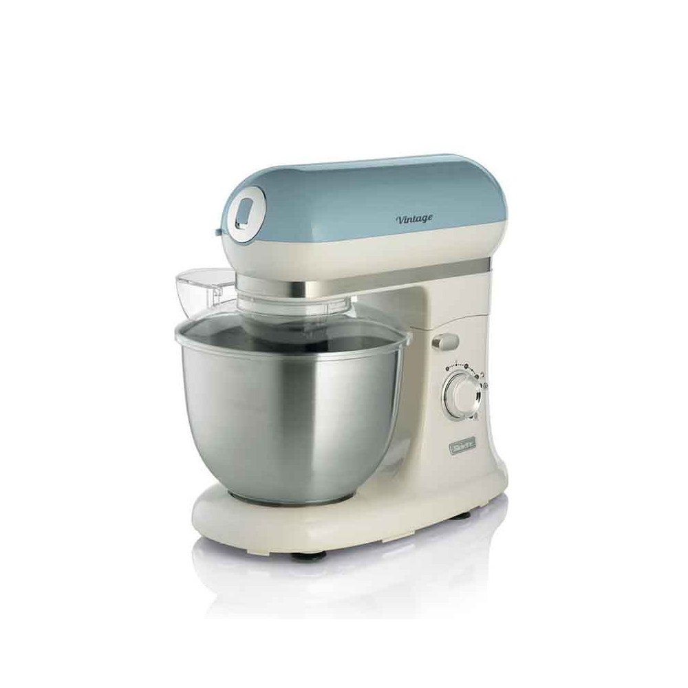 ARIETE ARIETE IMPASTATRICE VINTAGE CELESTE (1588/05) - TAZZA ACCIAIO INOX 5,5 L - 7 VELOCITA'' + PULSE - 2400W