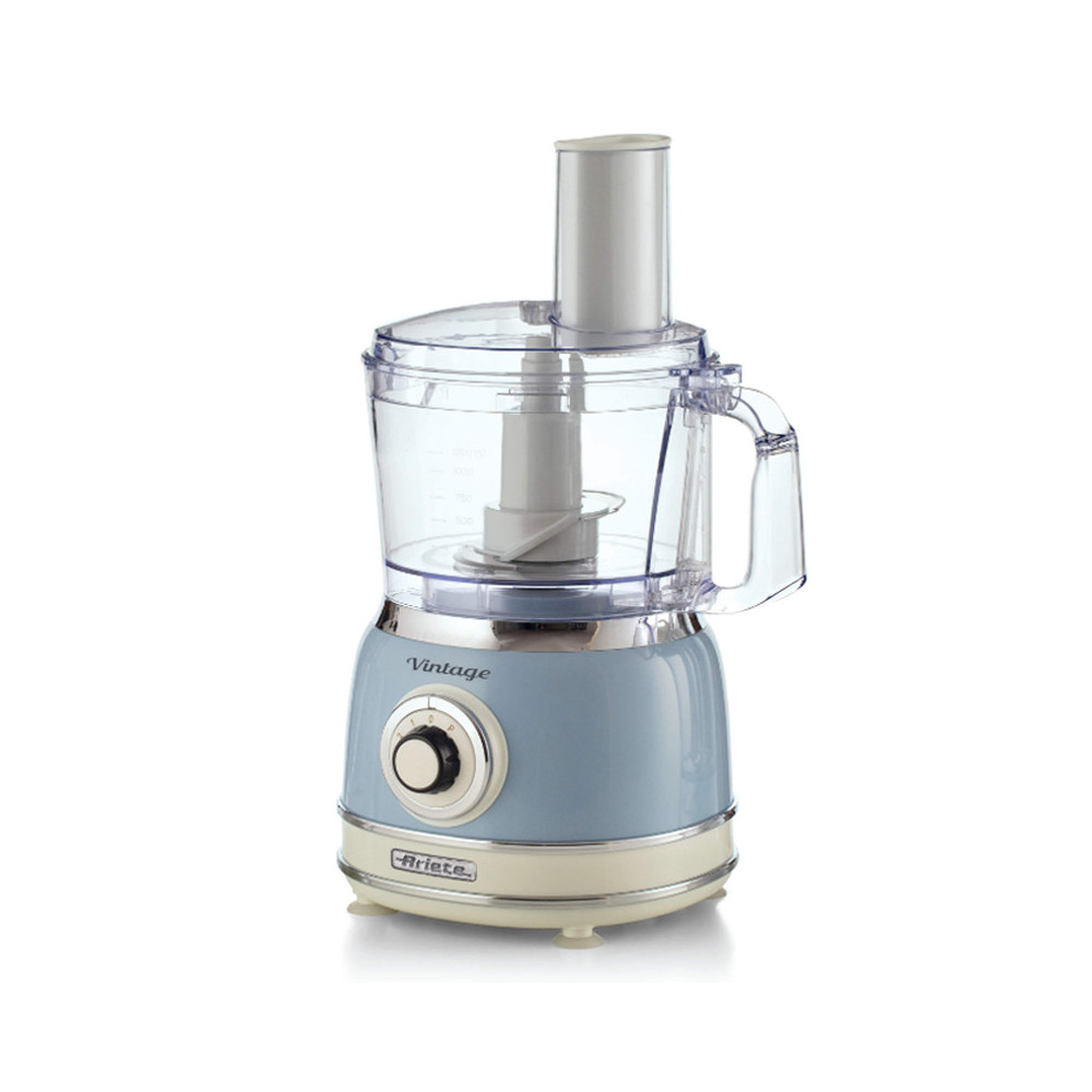 ARIETE 1781/05 - ROBOT DA CUCINA MULTIFUNZIONE VINTAGE (CELESTE) - 1.2 L - 2 VELOC.+PULSE