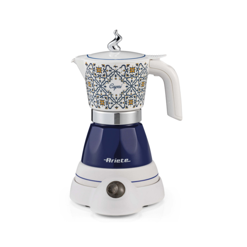 ARIETE MOKA AROMA CAPRI (1358/1C) - MOKA ELETTRICA PER POLVERE DI CAFFÈ 2/4 TAZZE
