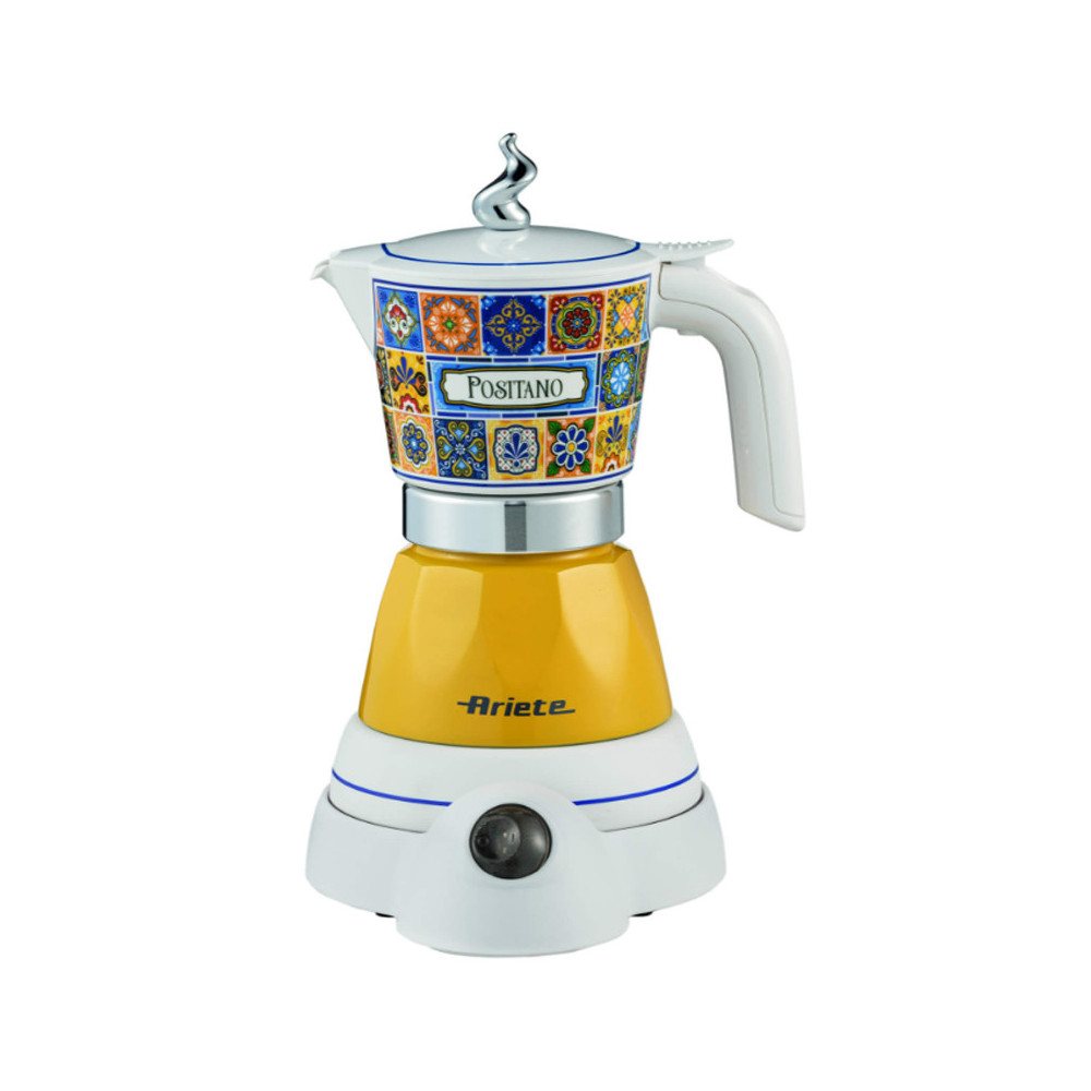 ARIETE MOKA AROMA POSITANO (1358/1P) - MOKA ELETTRICA PER POLVERE DI CAFFÈ 2/4 TAZZE