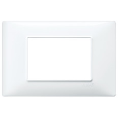 Vimar PLANA 14653.01 Placca 3 moduli, tecnopolimero, bianco