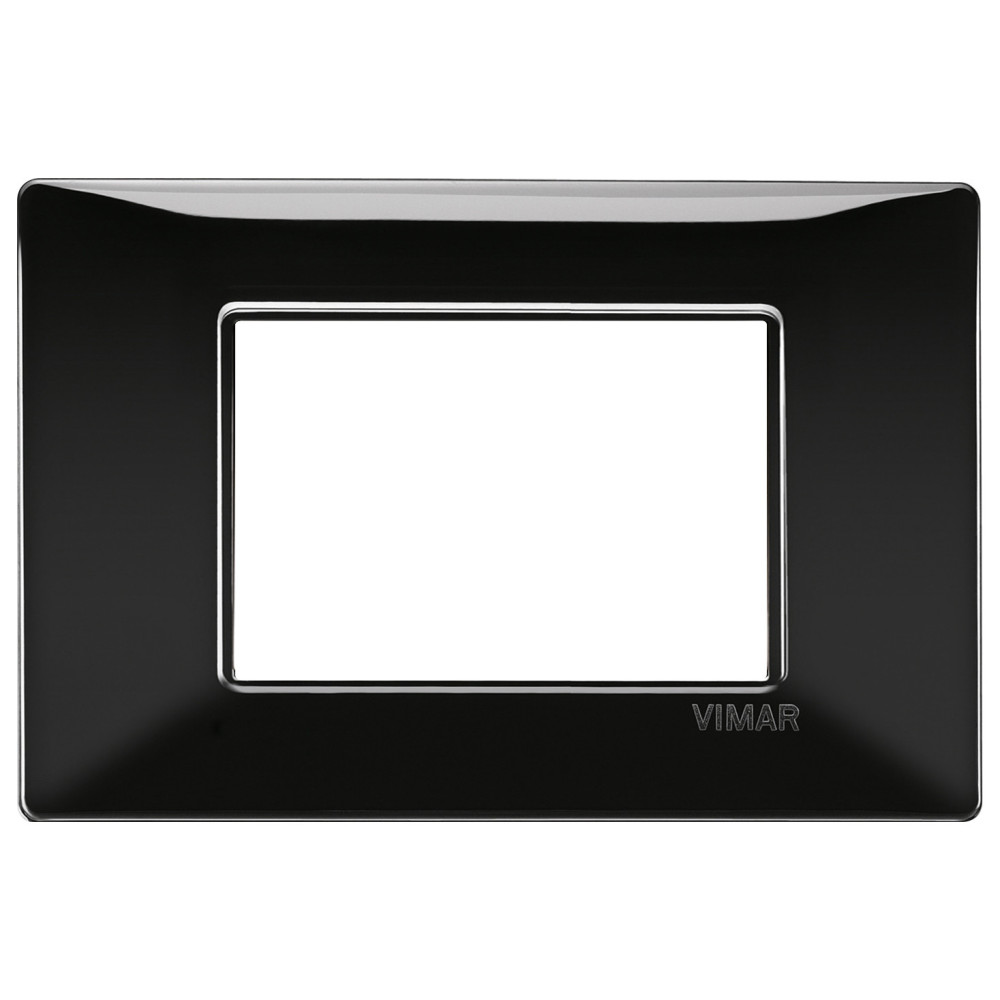 Vimar PLANA 14653.05 Placca 3 moduli, tecnopolimero, nero