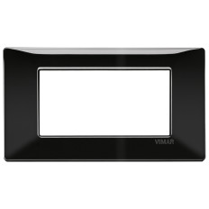Vimar PLANA 14654.05 Placca 4 moduli, tecnopolimero, nero