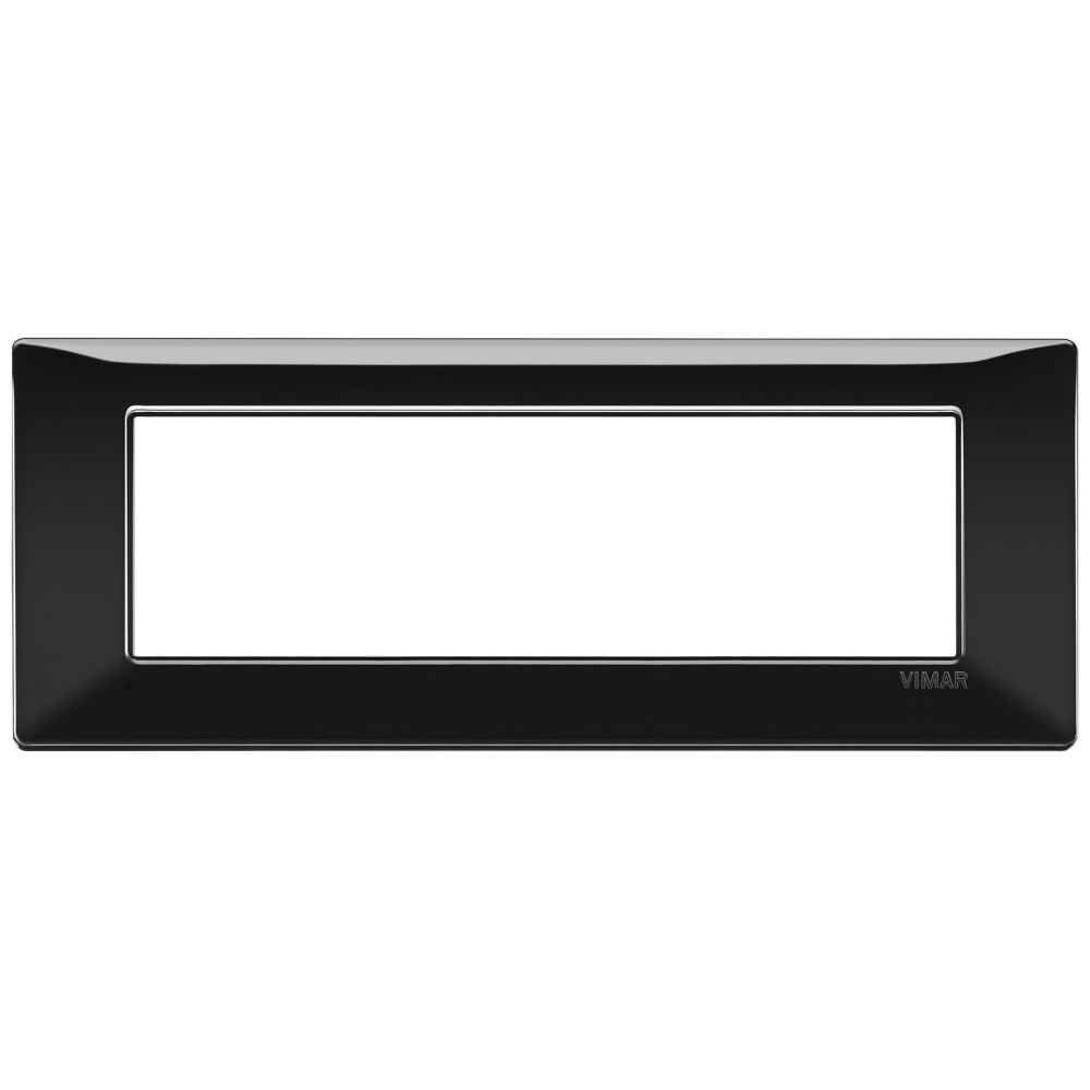 Vimar PLANA 14657.05 Placca 7 moduli, tecnopolimero, nero