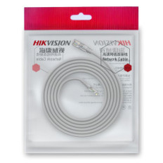 HIKVISION DS-1NP6ADL0-GR-1MT - CAVO LAN U/UTP WITH 50U GOLD PLATED RJ45 PLUG - 1M - GREY