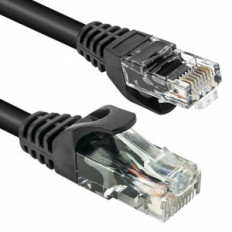 VULTECH TAAU010-UTP-BK - CAVO ETHERNET UTP - CAT. 6 - NERO - 1 M