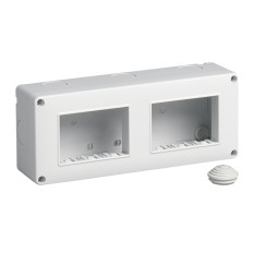 Vimar 14827 Contenitore da parete IP40, 6 moduli Eikon, Arké e Plana (3+3 in orizzontale)