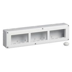 Vimar 14838 Contenitore da parete IP40, 12 moduli Eikon, Arké e Plana (4+4+4 in orizzontale)