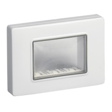 Vimar 14943 Calotta da parete IP55, 3 moduli Eikon, Arké e Plana, con viti, per scatole da incasso 3 moduli, grigio RAL 7035