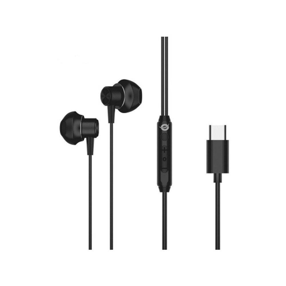 CONCEPTRONIC BRENDAN04B - AURICOLARI EARBUD - BLACK - USB-C