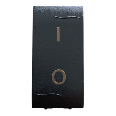 Marlanvil Onda 7713.2 Interruttore Bipolare 16AX 250V, Antracite, 1 modulo