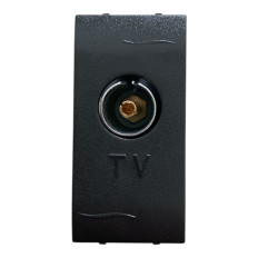 Marlanvil Onda 7758 Presa TV COAX 9,5mm PASSANTE, Antracite, 1 modulo