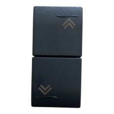Marlanvil Onda 7737.1 Pulsante serranda interbloccato 1NO+1NO, Antracite, 1 modulo