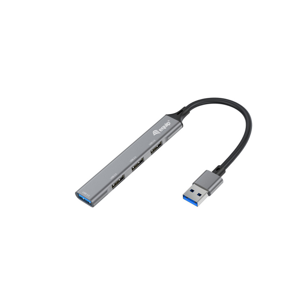 EQUIP 128960 - HUB USB-A 4-PT 3.0 - ALLUMINIO
