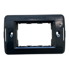 Marlanvil Onda 7723 Supporto 3 posti + viti per scatole 3 moduli, grigio