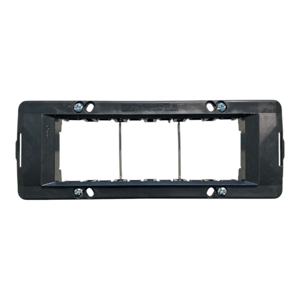 Marlanvil Onda 7726 Supporto 6 posti + viti per scatole 6 moduli lineari, grigio
