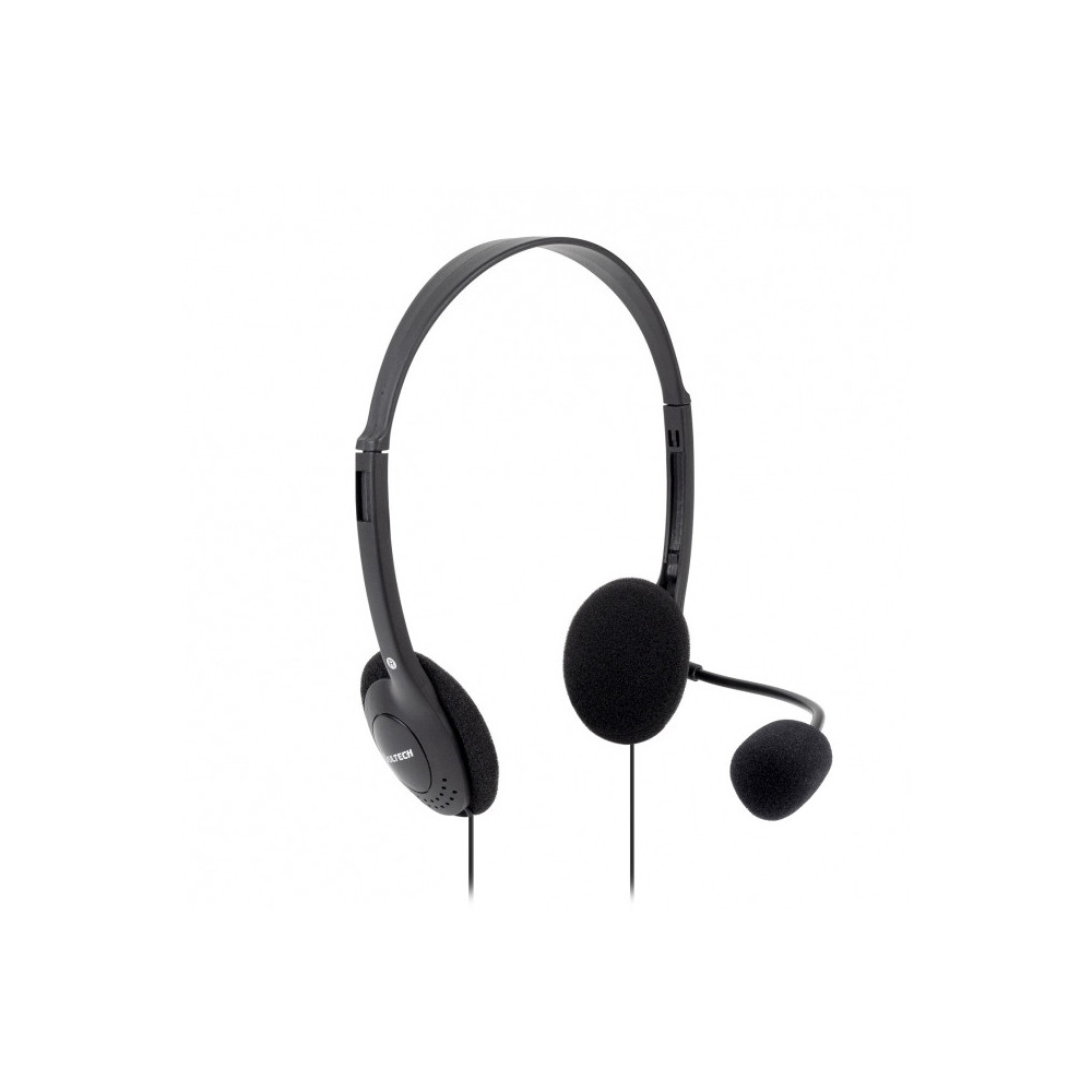 VULTECH HS-01 REV. 2.2 - CUFFIE CON MICROFONO E CON DOPPIO JACK 3,5MM E ADATTATORE