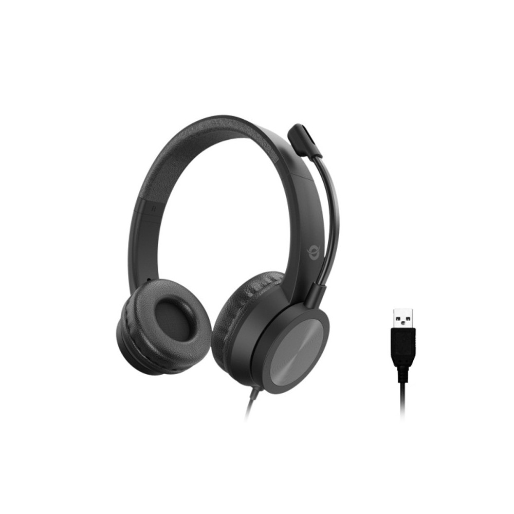 CONCEPTRONIC POLONA05B - CUFFIE OVEREAR - MICROFONO NOISE CANC. - CONTROLLO VOLUME - USB-A