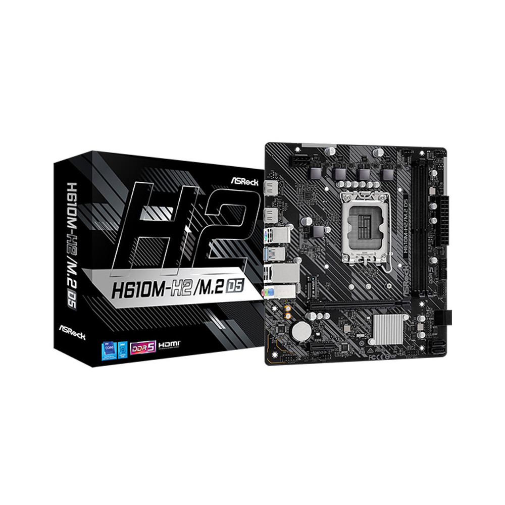 ASROCK H610M-H2/M.2 D5 - MAINBOARD MICRO ATX - DDR5 - SOCKET 1700