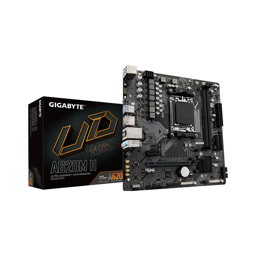 GIGABYTE A620M-H - MAINBOARD MICRO ATX - DDR5 - SOCKET AM5 - 1xM.2 HDMI + DP