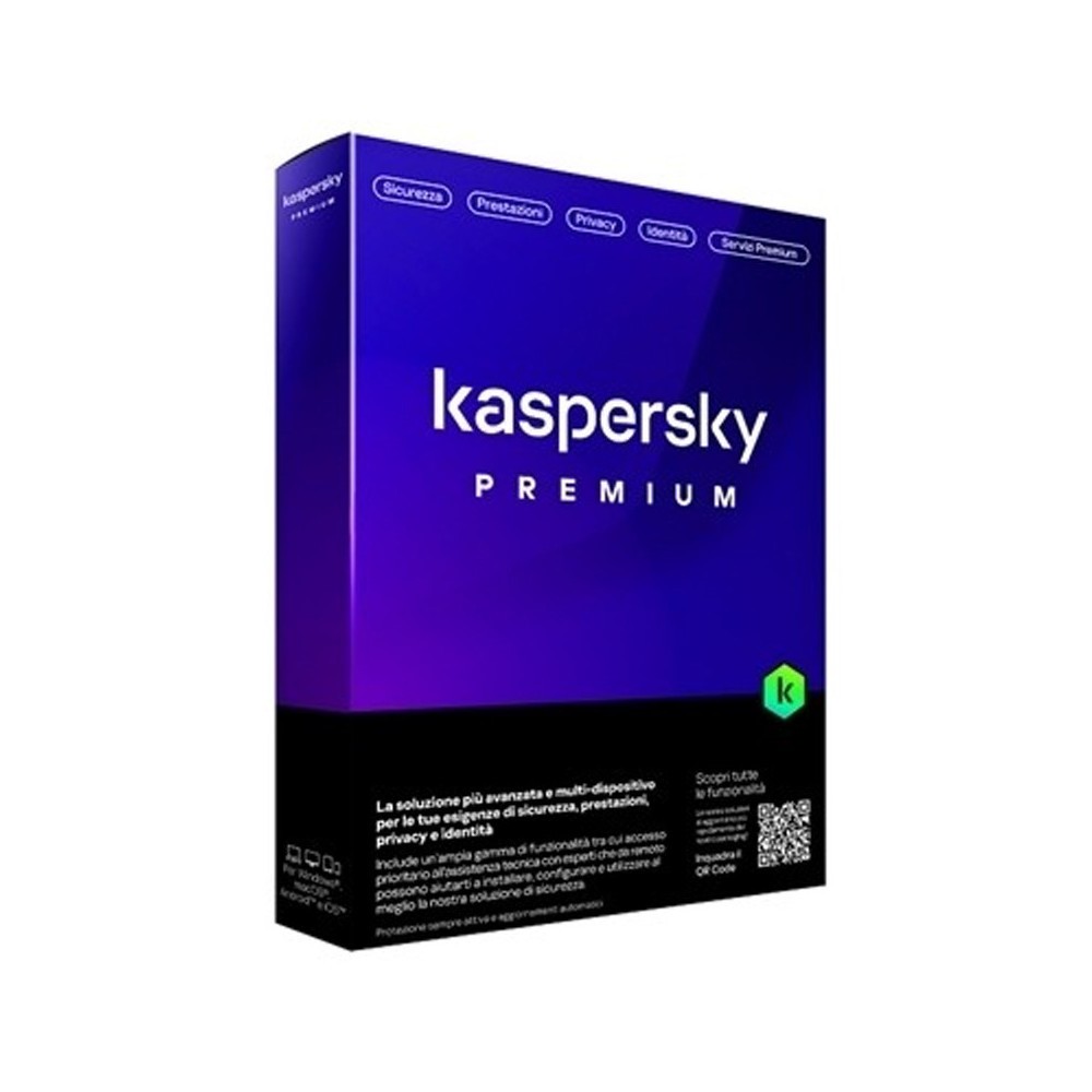KASPERSKY PREMIUM (ENVELOPE) - SOFTWARE SICUREZZA 3 DEVICE / 1 ANNO