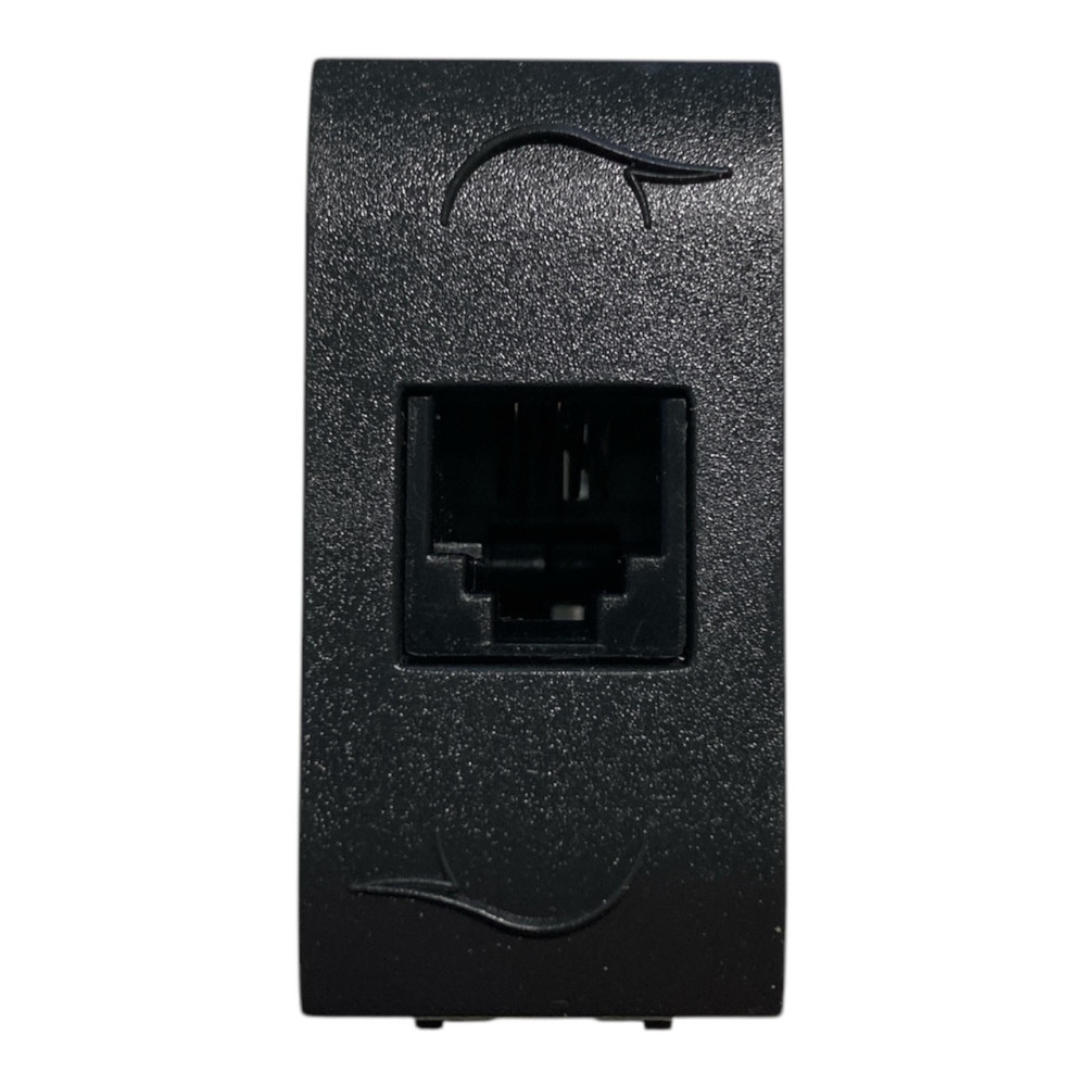 Marlanvil Onda 7764.4 Presa Telefonica RJ11 6P/4C, Antracite, 1 modulo