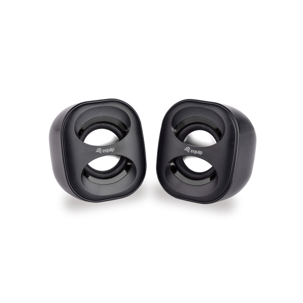 EQUIP 245330 - SPEAKER 2.0 - 6W - USB-A POWER - BLACK / WHITE
