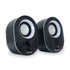 EQUIP 245333 - SPEAKER 2.0 - 6W - USB-A POWER - BLACK / WHITE