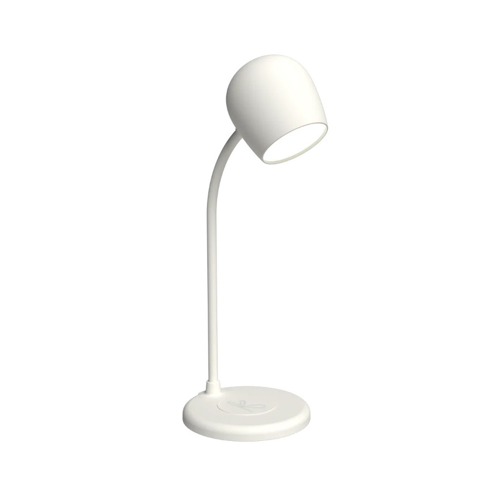 KREAFUNK ELLIE (WHITE) - LAMPADA DA TAVOLO CON SPEAKER BLUETOOTH E BASE CHARGER