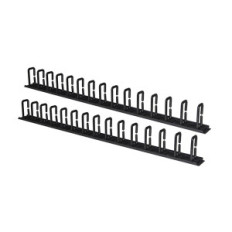 COPPIA PASSACAVI VERTICALI LINK LKORG1UV 1U CM ALTEZZA 86,5 NERO
