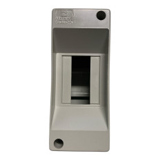 Centralino da PARETE barra DIN 1/2 moduli, senza portello, Grigio, IP40