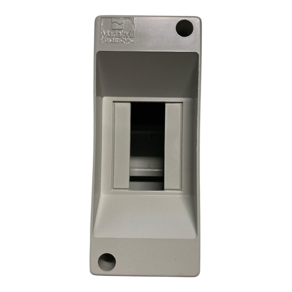 Centralino da PARETE barra DIN 1/2 moduli, senza portello, Grigio, IP40