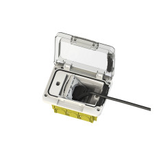 4BOX Wide – Custodia da esterno per scatola 3 moduli, IP55 a SPINA INSERITA