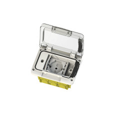 4BOX Wide – Custodia da esterno per scatola 3 moduli, IP55 a SPINA INSERITA